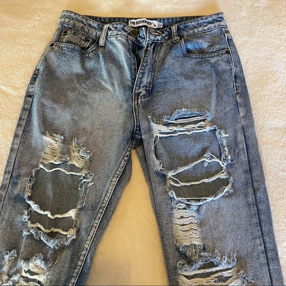 The Rockn Rev Distressed Jeans - Picture 3 of 4